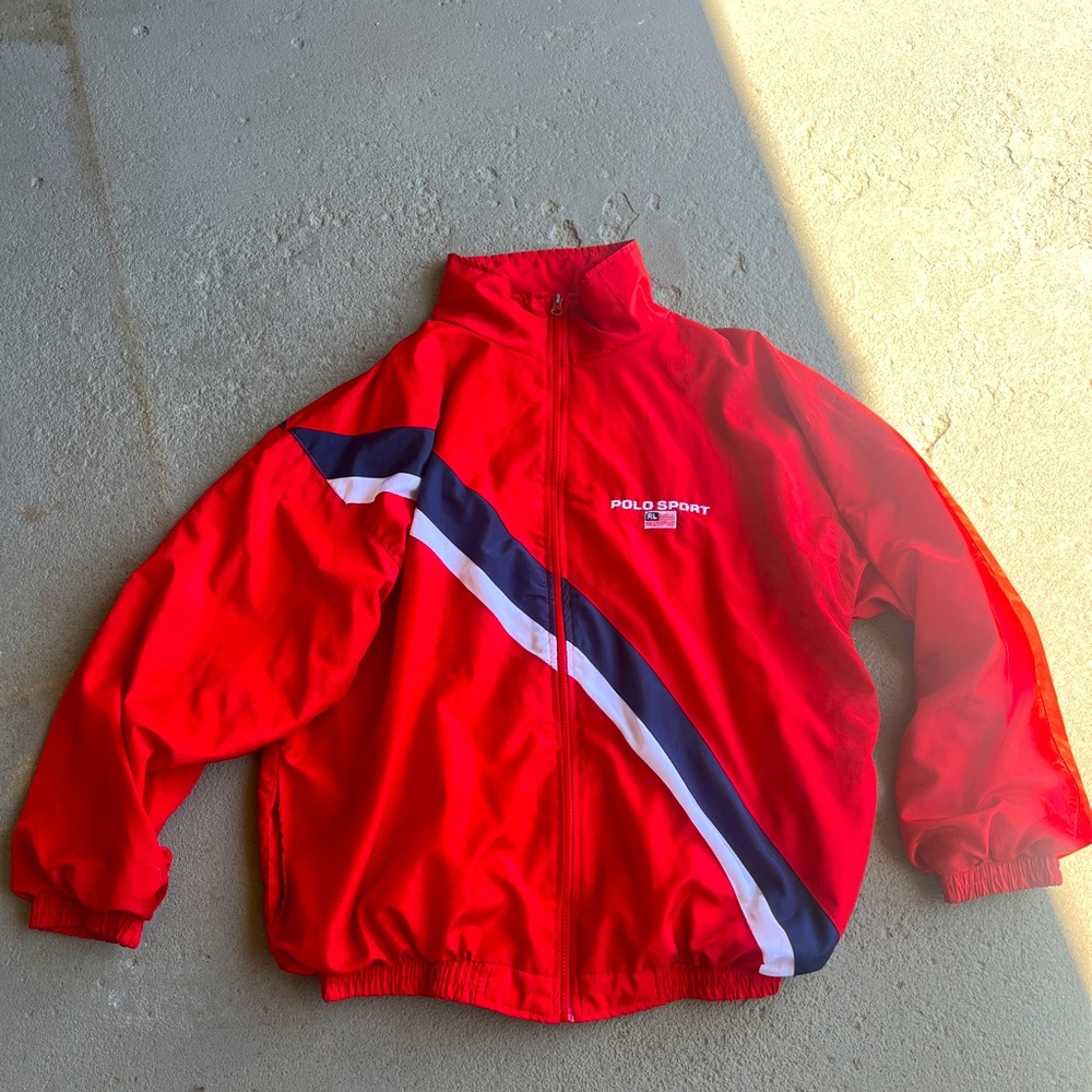 Vintage Polo by Ralph Lauren Made in USA windbreaker jacket size XL